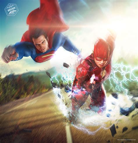 flash and superman racing|Iba pa.